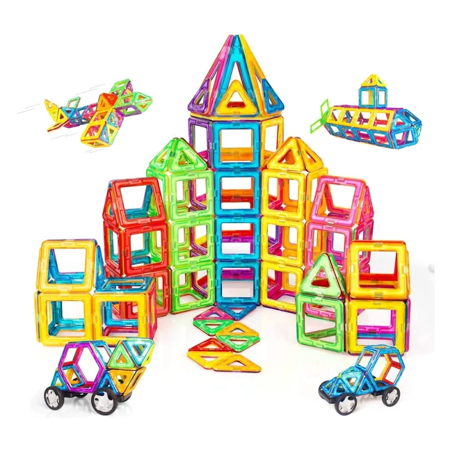Bloques de construcción magnéticos Condis - Juegos educativos para niños de 3 a 8 años