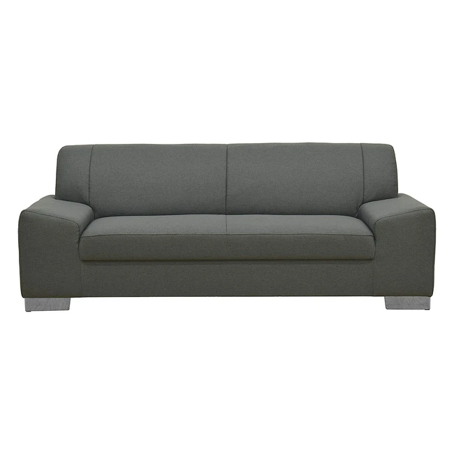 Domo Collection Alisson Sofa - 3-Sitzer Polstergarnitur in Grau 199x83x75 cm