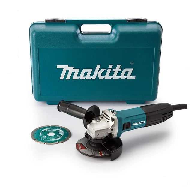 Makita GA4530RKD Angle Grinder - 115mm 720W Slide Switch Diamond Blade