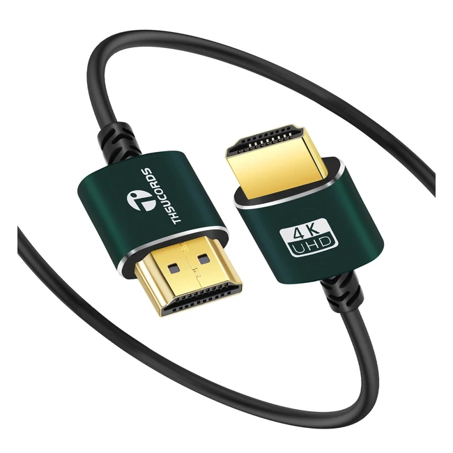 Cable HDMI Ultra Delgado 0.3m | 4K60Hz18Gbps 2160p 1080p | THSUCORDS