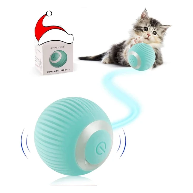 Jouet interactif pour chat Havenfly - balle mobile automatique intelligente - USB rechargeable - cadeau amusant pour chaton