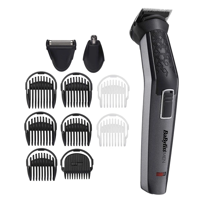 Babyliss Men 11-in-1 Carbon Titanium Grooming Kit with Nose Trimmer and Foil Shaver