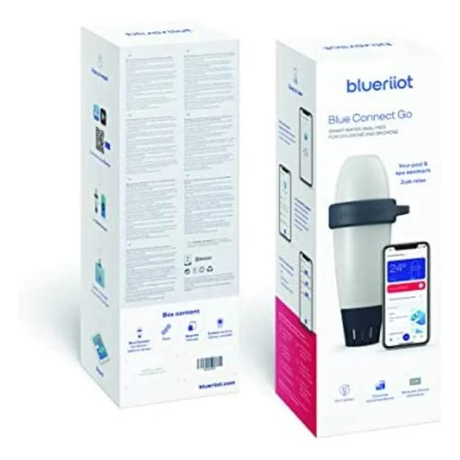 Analyseur d'eau intelligent Blue Connect Go de Blueriiot - Mesure pH, température et redox pour piscine ou spa