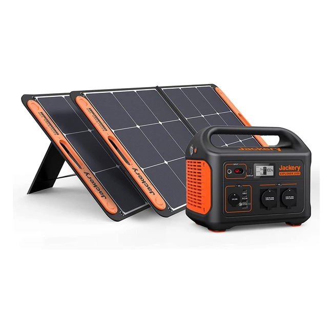 Jackery Solargenerator 1000 - Tragbare Powerstation mit Solarsaga 100W Solarpanels