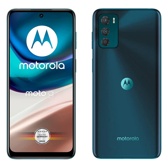 Motorola Moto G42 Smartphone - 64GB - 50MP Kamera - Android 12 - Atlantic Green