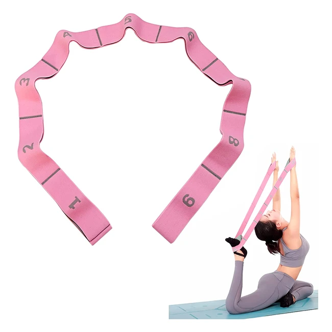 Fasce di Resistenza Fitness per Yoga e Pilates - Cinturino Elastico Morbido e Forte