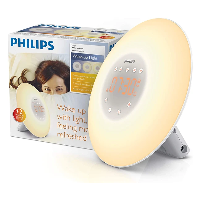 Philips Wake Up Light with Sunrise Simulation and FM Radio - Clinically Proven for a Healthy Sleep Routine