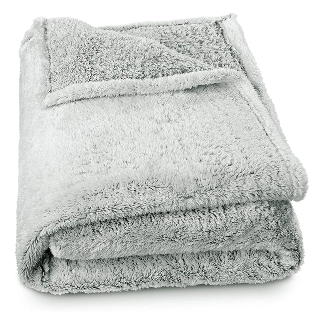 Aquatextil Ottawa Arctic Masha - Sherpa Fleece Bedspread - Melangelook - 150x200cm/200x220cm