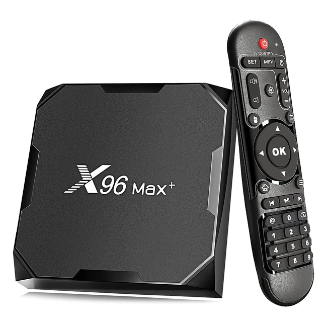 Boitier Android TV HuaFeliz S905X3 4G32G avec télécommandes, Dual WiFi 2.4GHz/5GHz, Bluetooth 4K/8K Media Player