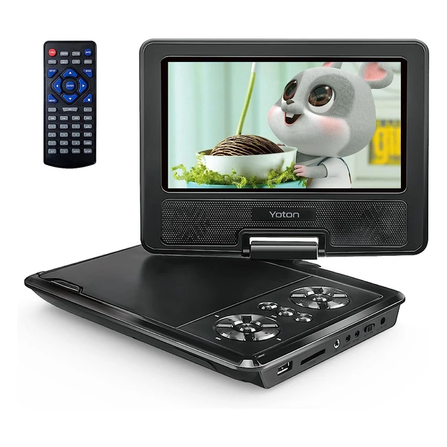 Yoton 95 tragbarer DVD-Player fr Kinder mit 75 HD-Bildschirm Stereolautsprech