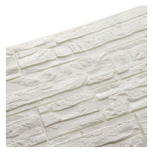 Papel Pintado 3D de Ladrillo Blanco - Rayvelocity Wanweitong - DIY - Decoración de Pared - 60x60cm