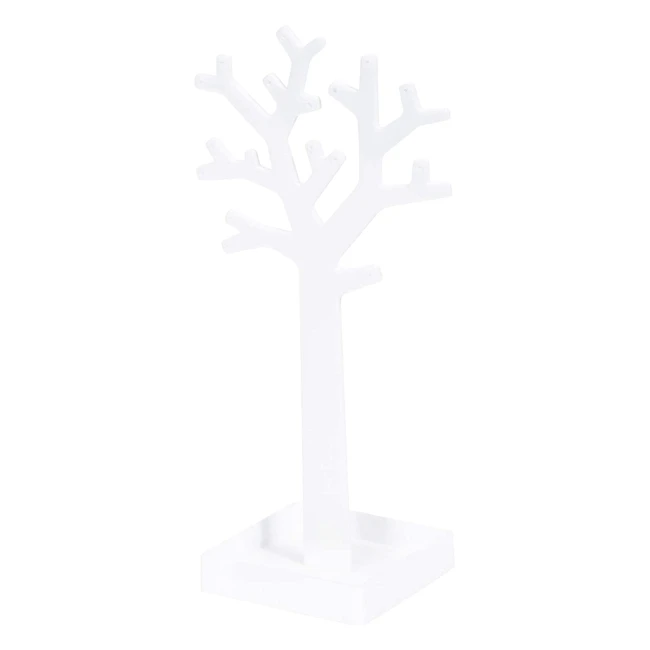 Porte-bijoux arbre blanc pour boucles doreilles et bracelets - COMPACTOR RAN604
