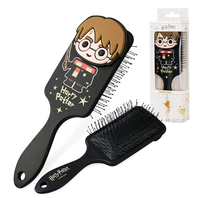 Cepillo desenredante Harry Potter antitirones - Todo tipo de cabello - Merchandising oficial