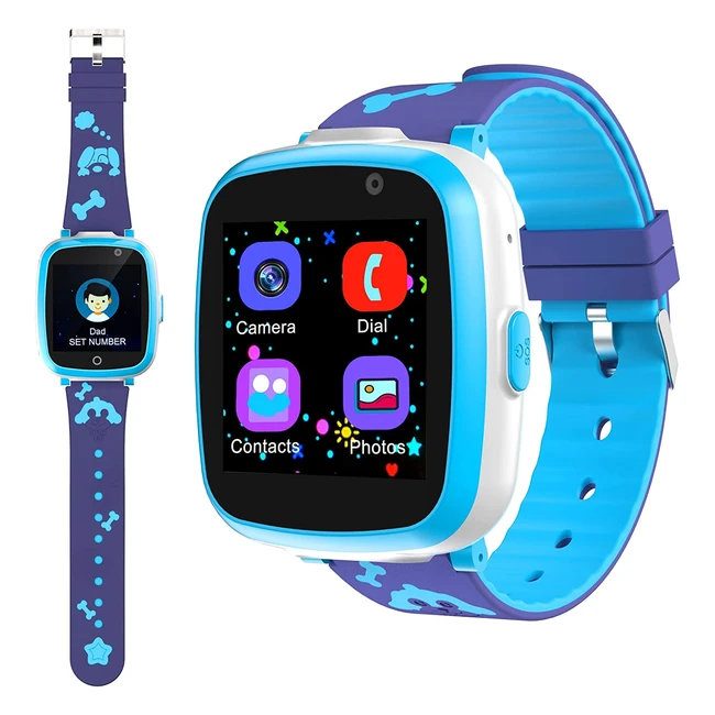 Etpark1 - Smartwatch per bambini con giochi, musica, chiamata bidirezionale e funzione SOS