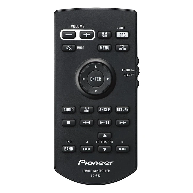 Télécommande Pioneer CDR33 pour AVH Noir - Contrôle Complet de l'Écran et Design Fin