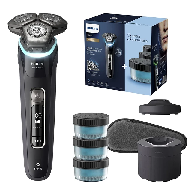 Philips Shaver Series 9000 - SkinIQ Model S998663 - Wet  Dry Electric Shaver fo