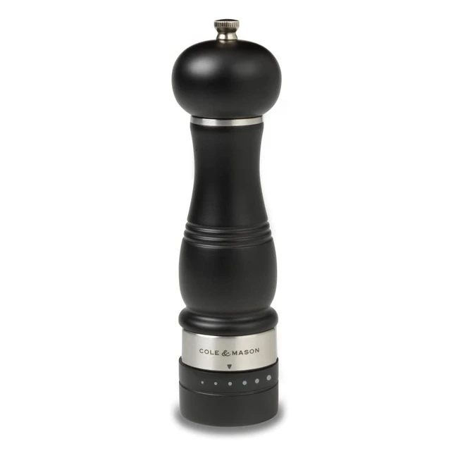 Cole & Mason H59431GU Ardingly Pepper Grinder - Smooth & Even Turn, 6 Grind Levels