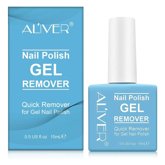 Effective Gel Nail Polish Remover - Quickly and Easily Removes Gel Polish in 24 Minutes - Non-Irritating - 15ml