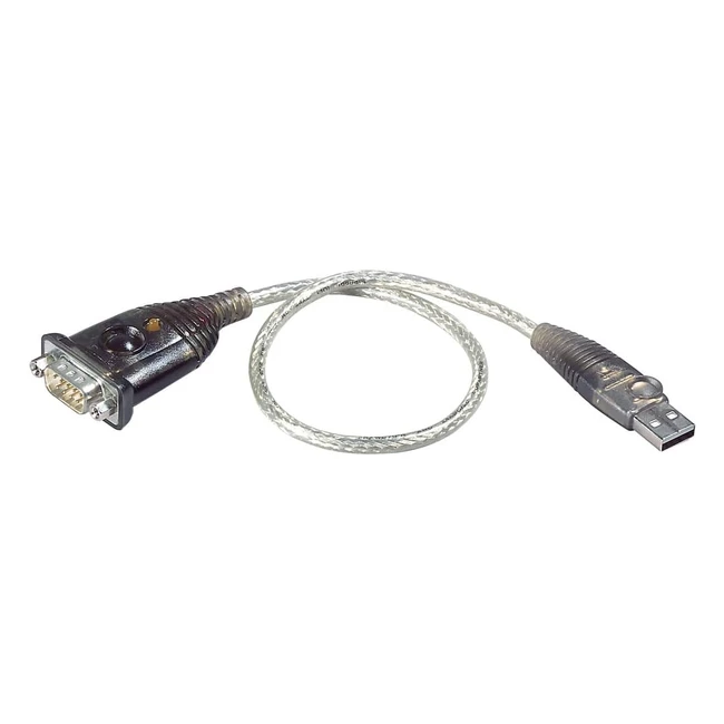 Cable Adaptador USB a Puerto Serie Plata - Aten UC232A - Velocidad de Transferen