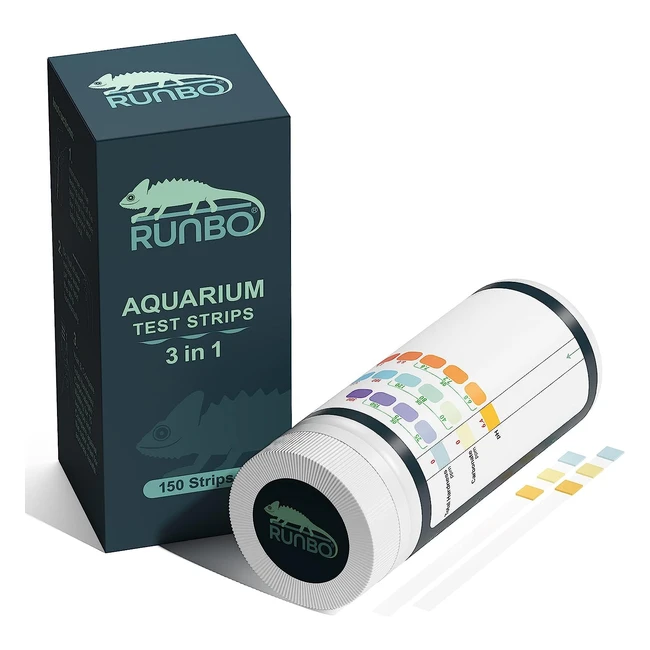 Kit de prueba Runbo 3 en 1 para acuario - Monitorea agua salada y dulce - Tiras 