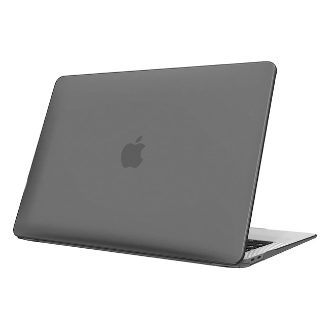 Coque rigide Fintie pour MacBook Air 13 M1 A2337 - Housse de protection en plastique mince gris mat
