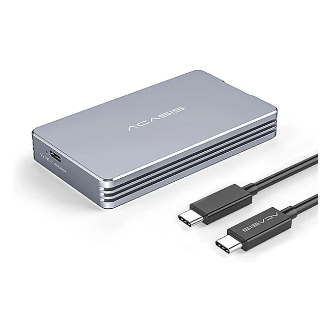 Lightning-Fast 40Gbps NVMe SSD Enclosure for USB-C/USB4/M.2 PCIe 2280 BM Key SSDs - Up to 2TB Capacity
