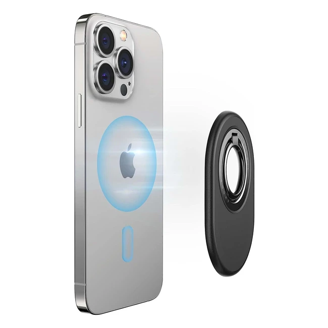 Andobil Magnetischer Handy-Ringhalter für Magsafe - Doppelseitiger Magnet, 360°-Drehung, stilvolles Zubehör für iPhone 12/13/14