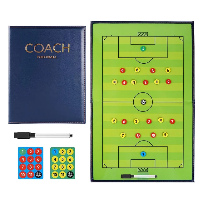 Tableau Tactique de Football Magntique Portable - Roseflower - Taille 53cm x 3