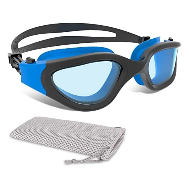 Clear Vision Swim Goggles - Anti-Fog, Anti-UV, Anti-Leak, Polarized Lens for Adults, Men, Women, and Teens