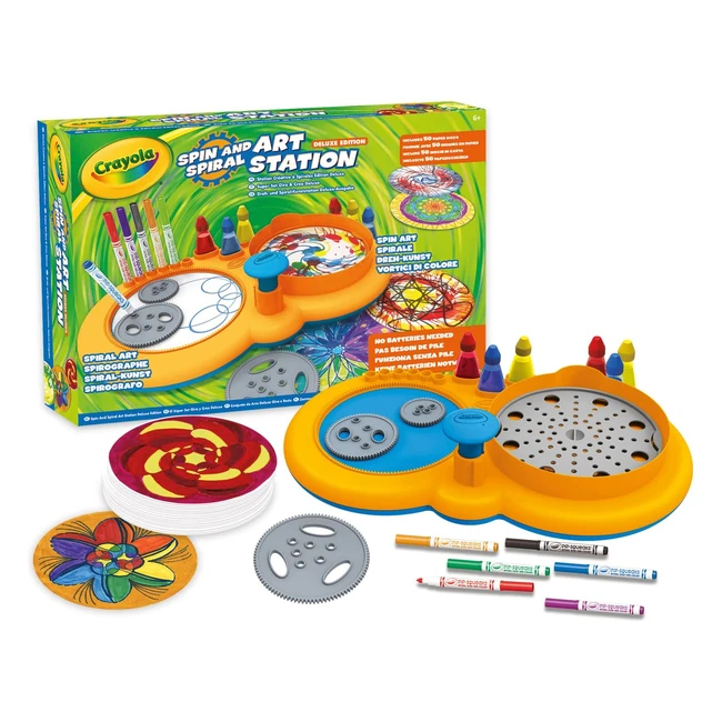 Crayola Super Set - Mandalas und Farbwirbel mit Filzstiften und Tinte - Kreative Beschäftigung für Kinder ab 6 Jahren - 747499