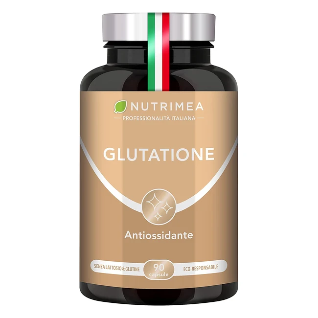Integratore Glutatione con Vitamina C - Antiossidante e Antiage - 90 Capsule