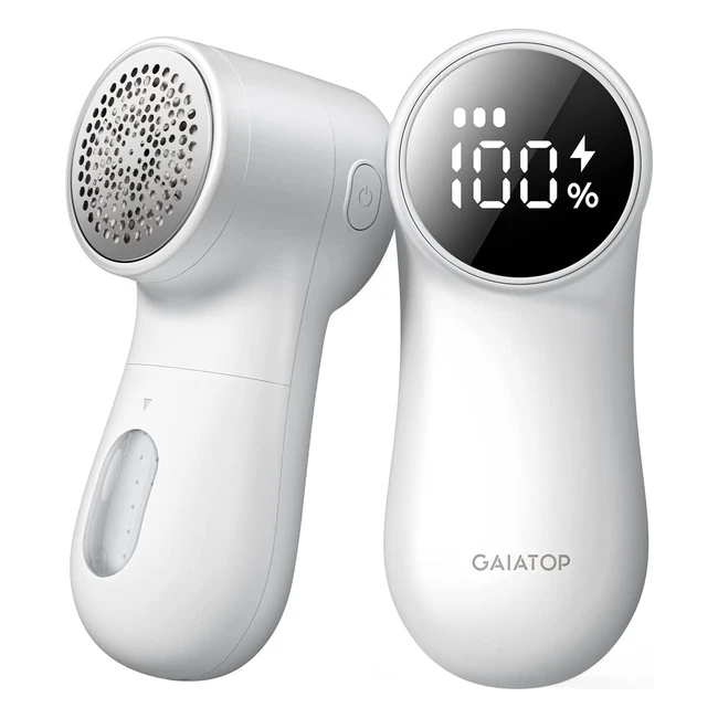 Gaiatop Rechargeable Fabric Shaver - Intelligent Digital Display, Lint Remover for Clothes and Furniture