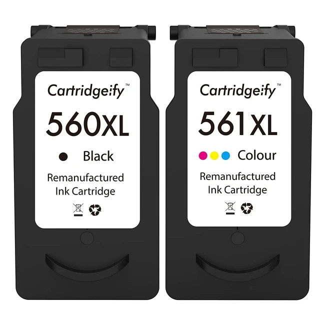 Cartridgeify 560XL 561XL Tintenpatronen für Canon PG560 CL561 XL Multipack für PIXMA TS5350 TS7450 TS7451 TS5351 TS5352 TS5353