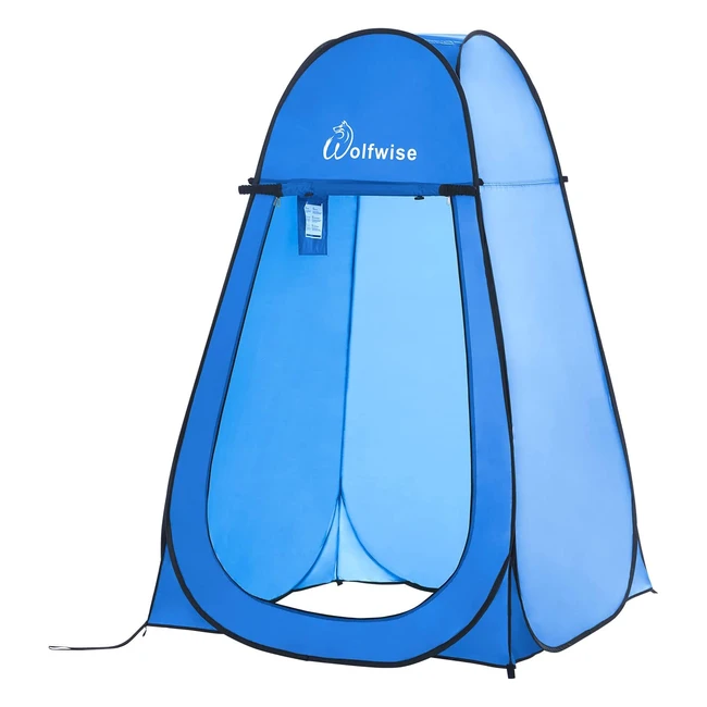 Wolfwise Portable Shower Privacy Tent - Spacious and UPF 30 with Zipper Window a