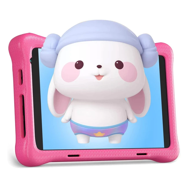 Tablette pour enfants ULIST TK806 avec wifi, Android 11, 8 pouces, 32 Go, 2 Go de RAM et contrôle parental - Rose