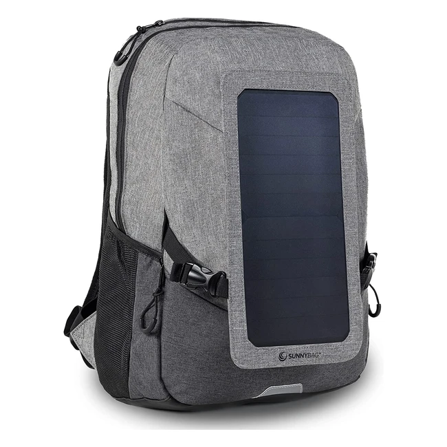 Zaino Sunnybag Explorer con Pannello Solare Integrato da 6W - Impermeabile e Resistente - Porta USB per Ricaricare Cellulari, Fotocamere, Tablet, Powerbank e Altri Dispositivi