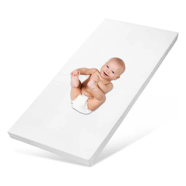 Alcube Easy Baby Foam Matratze 60x120 cm mit waschbarem Bezug bei Babybett oder 