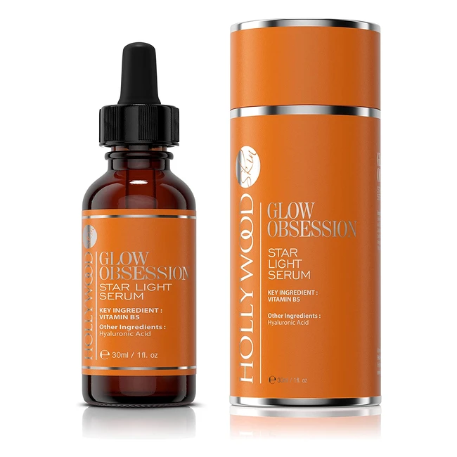 Glow Obsession Star Light Serum - 5x More Effective with 5 Forms of Hyaluronic Molecules - 48hr Hydration - Vitamin B5 - Natural Antioxidants - 30ml