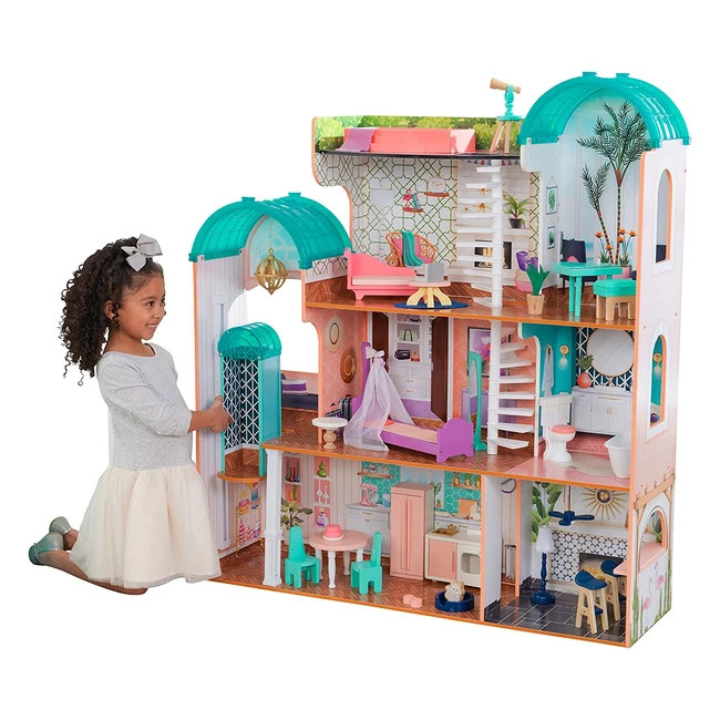 Maison de poupée Camila en bois Kidkraft avec meubles et accessoires - Exclusivité Amazon