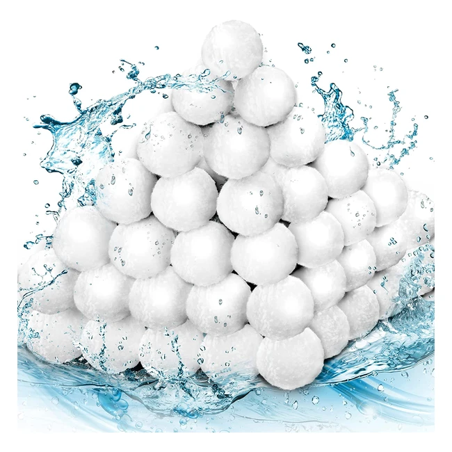 Tillvex Pool Filter Balls - 1400g Design 2023 Extra Durable for Crystal Clear 