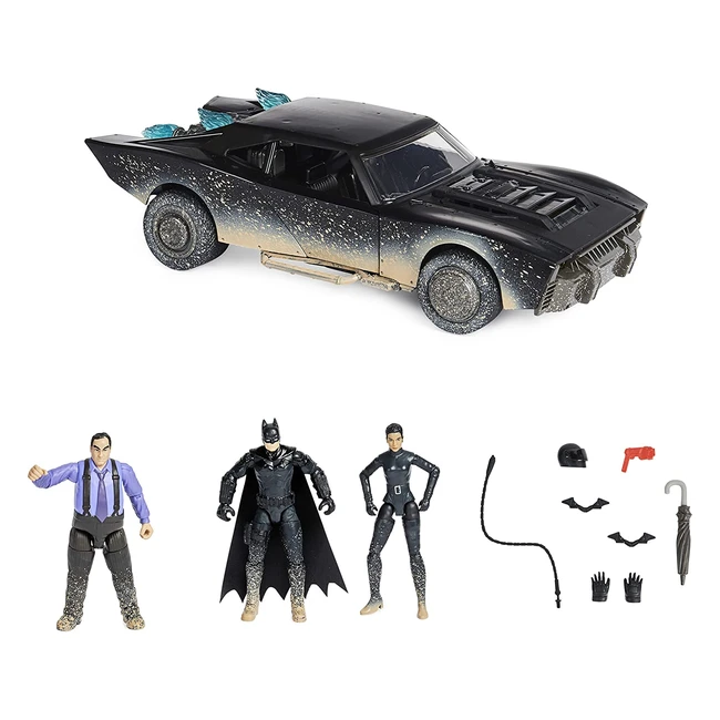 Confezione Batman e Lt. Gordon con auto della polizia - Oggetto da collezione del film The Batman - Giocattoli per bambini dai 3 anni in su