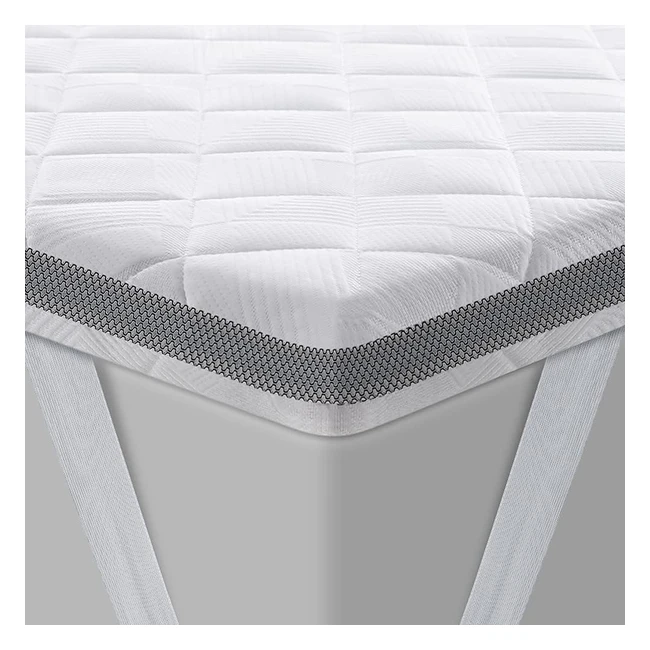 BedStory Gel Topper 200x200cm H3/H4 - Kaltschaumkern, atmungsaktiver 3D-Netzbezug, für Boxspringbett und unbequeme Betten