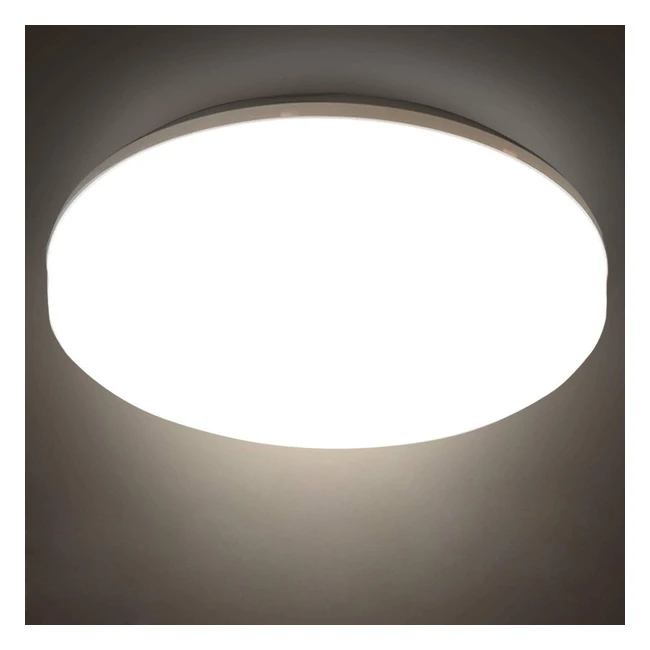 Ceiling Bathroom Light 18W 26cm 4000K Nature White - Easy Install, Eye-Caring, Long Lifespan