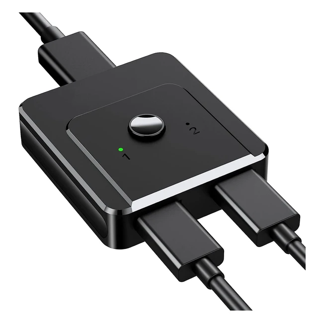 Switch HDMI 4K 60Hz bidirectionnel 2 entres 1 sortie ou 1 entre 2 sorties - 