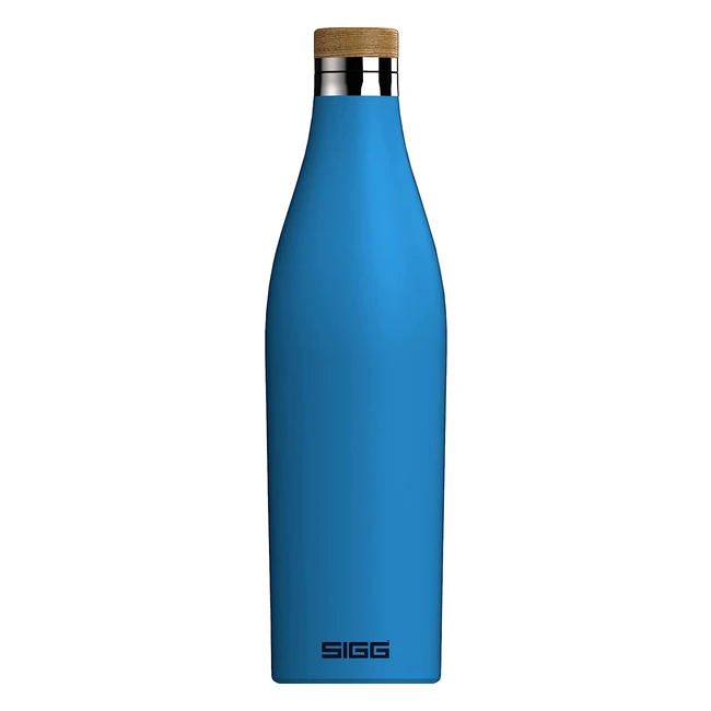 Sigg Meridian Isolierte Trinkflasche, BPA-frei, Doppelwandiger 188-Edelstahl, Auslaufsicher, Extra Schlank, 0,5L/0,7L