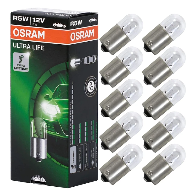 Feu de stationnement Osram Ultra Life R5W 12V - Boîte de 10 pièces