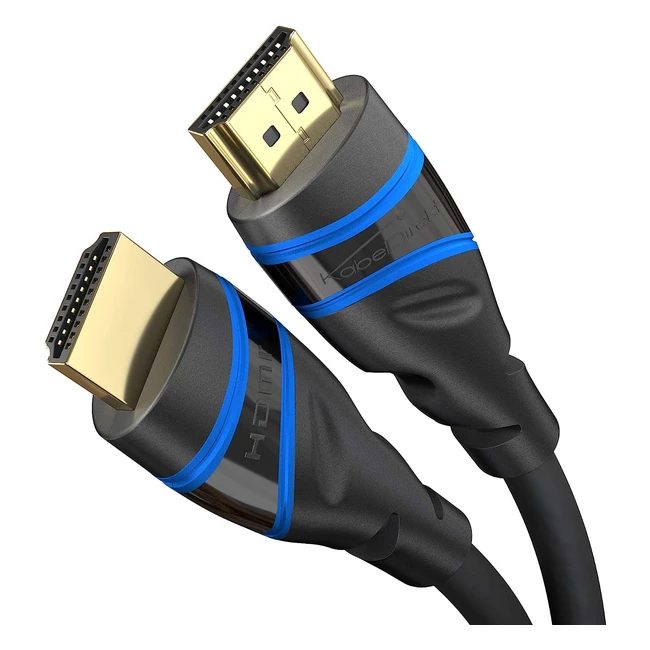 KabelDirekt 8K HDMI Kabel 1m | 48Gbps | Ultra High Speed | PS5/Xbox | Schwarz