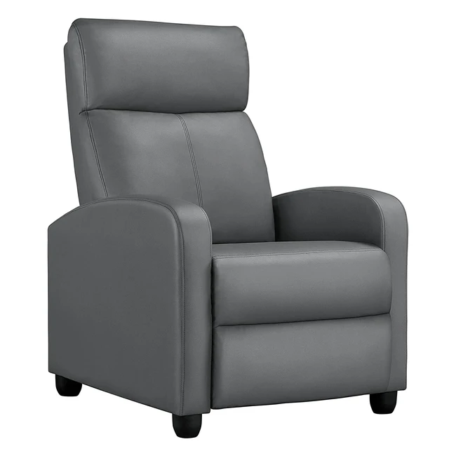 Yaheetech Recliner Chair - Verstellbare Beinablage Kunstleder bis 120kg