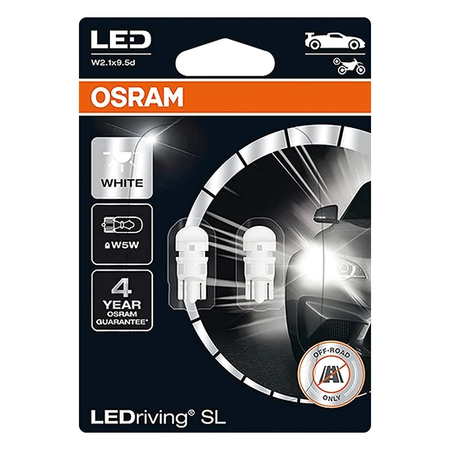 Osram LEDriving SL Blanc W5W - clairage intrieur pour voiture et moto 2 uni