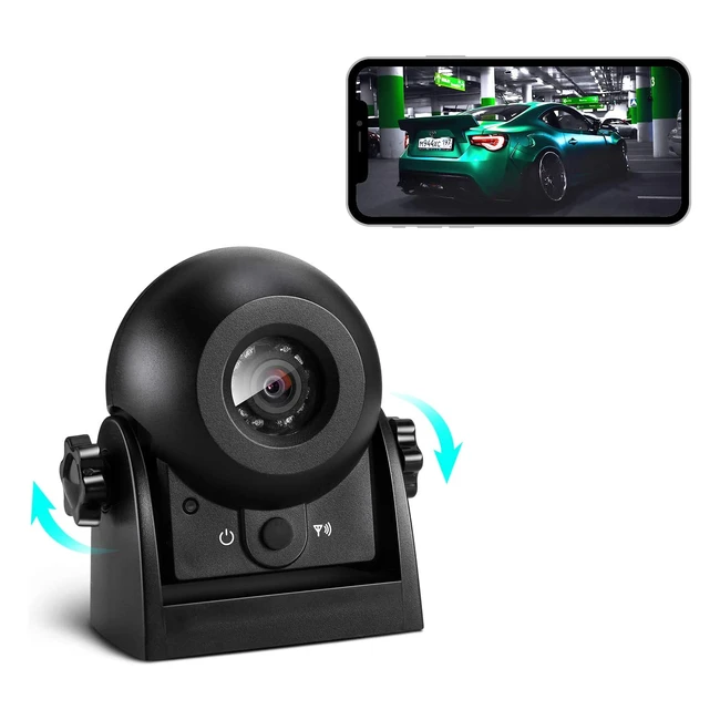 Wireless Reversing Camera with Super Night Vision - Compatible with Android & iOS